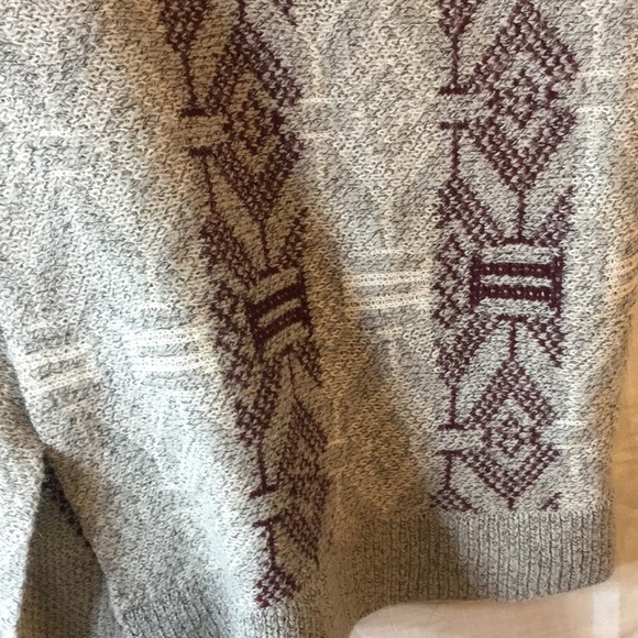 Elodie Mohair Blend Geometric Tribal Pattern Open Cardigan Sweater - Picture 7 of 11